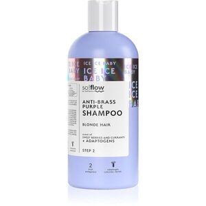 so!flow Cooling Shampoo Blonde Hair lila sampon semlegesíti a sárgás tónusokat 300 ml kép