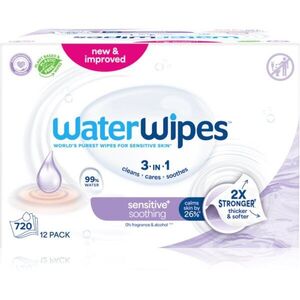 WaterWipes Soothing Clean finom nedves törlőkendők gyermekeknek 12x60 db kép