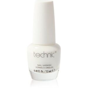 Technic Cosmetics Nail Varnish gyorsan száradó körömlakk árnyalat White 12 ml kép
