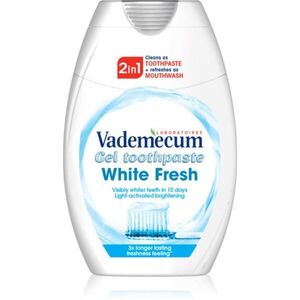 Vademecum 2 in1 White Fresh szájvíz és fogkrém 2 az 1-ben fehérítő hatással 75 ml kép