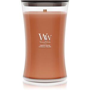 Woodwick Pumpkin Praline illatgyertya fa kanóccal 610 g kép