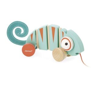 Janod Tropik Pull-Along Chameleon húzogatós játék 12m+ 1 db kép