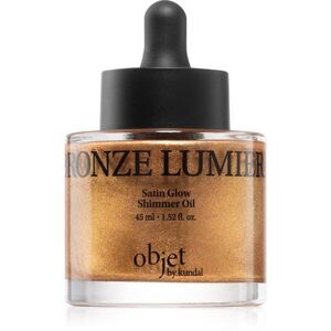 KUNDAL Objet Satin Glow Shimmer Oil csillogó olaj hidratáló hatással árnyalat Bronze Lumier 45 ml kép
