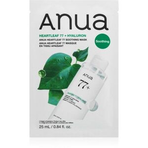 Anua Heartleaf 77 Soothing Mask nyugtató hatású gézmaszk hidratáló hatással 25 ml kép