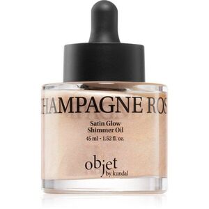KUNDAL Objet Satin Glow Shimmer Oil csillogó olaj hidratáló hatással árnyalat Champagne Rose 45 ml kép