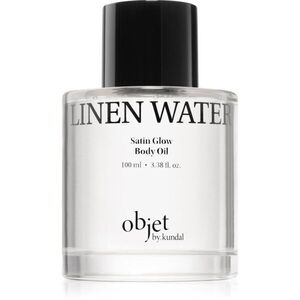 KUNDAL Objet Satin Glow Body Oil ápoló testolaj az intenzív hidratálásért illattal Linen Water 100 ml kép