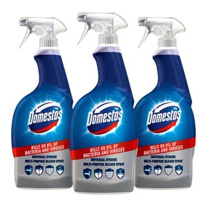 Domestos Universal Hygiene fertőtlenítő hatású tisztító spray, 3x750 ml kép