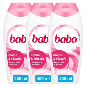 Baba Habcsók Tusfürdő Málna és Rózsafa 3x400ml kép