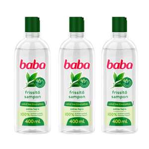 Baba Sampon Zöld Tea Kivonattal Zsíros Hajra 3x400ml kép