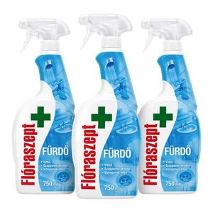 Flóraszept fürdőszobai vízkőoldő és tisztító spray, 3x750 ml kép