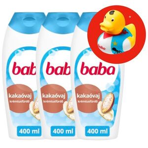 Baba Tusfürdő Kakaóvaj 3x400ml + Ajándék Gumikacsa kép