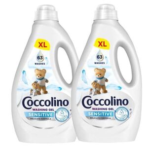 Coccolino Sensitive mosószer érzékeny bőrre, 126 mosás, 2x2, 52 l kép