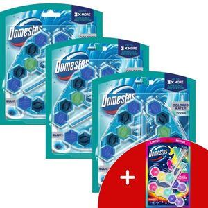 Domestos Power5 WC frissítő blokk Blue Water Ocean (9x48g) + AJán... kép