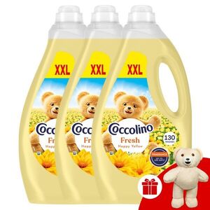 Coccolino Fresh Happy Yellow Öblítő 390 mosás 3x2990ml + Ajándék... kép