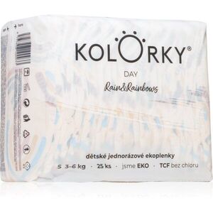 Kolorky Day Rain&Rainbow eldobható ÖKO pelenkák S méret 3-6 Kg 25 db kép