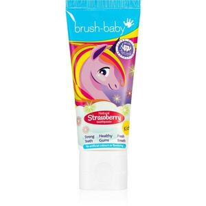 Brush Baby Natural Strawberry fogkrém gyermekeknek eper ízzel 3 éves kortól 50 ml kép