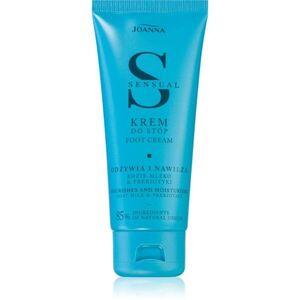 Joanna Sensual Foot Cream hidratáló és tápláló krém lábakra Goat Milk & Prebiotics 100 g kép