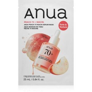 Anua Peach 70 Niacin Serum Mask arcmaszk bőrvilágosító hatással 25 ml kép