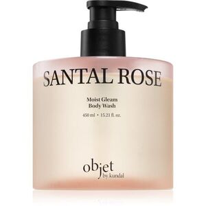 KUNDAL Objet Moist Gleam Body Wash parfümös tusfürdő az intenzív hidratálásért illattal Santal Rose 450 ml kép