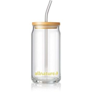Allnature Glass with Straw pohár szívószállal 1 db kép