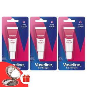 Vaseline Ajakápoló Rosy 3x10ml + Ajándék Vaseline tükör kép