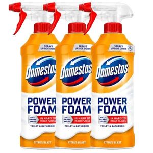 Domestos Power Foam Citrus Blast WC és fürdőszoba tisztító hab 1305ml kép