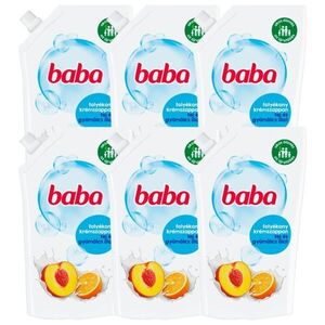 Baba Folyékony Szappan Utántöltő Tej & Gyümölcs 6x500ml kép