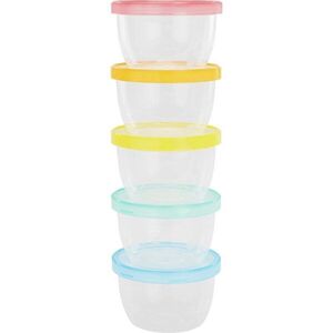 Badabulle Maxi Fun Colors tálka kupakkal 5x250 ml kép
