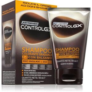 Just for Men Control GX Shampoo sampon és kondicionáló ősz hajra uraknak 118 ml kép