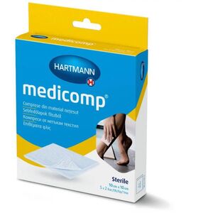 Medicomp nemszőtt sebfedő 10x10 cm 5x2 db 4110631 kép