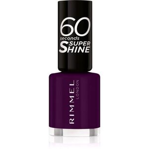 Rimmel 60 Seconds Super Shine körömlakk árnyalat 345 Black Cherries 8 ml kép