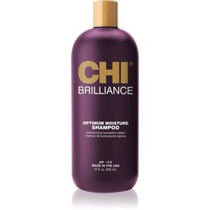 CHI Brilliance Optimum Moisture Shampoo hidratáló sampon a fénylő és selymes hajért 355 ml kép
