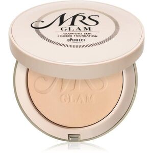 BPerfect Mrs Glam Glorious Skin kompakt púder matt hatásért árnyalat 02 Light Gold 70 g kép