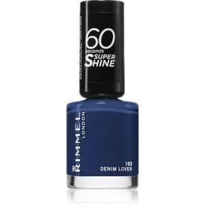 Rimmel 60 Seconds Super Shine körömlakk árnyalat 102 Denim Lover 8 ml kép