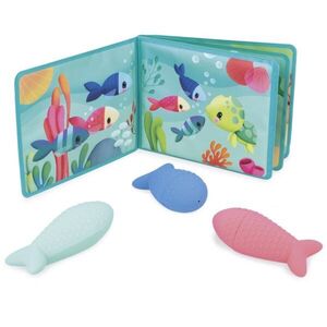 Janod Bath Book Party under the sea képeskönyv kádba való 10m+ 1 db kép