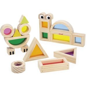 Janod Sensory Game Translucent Blocks interaktív játék 12m+ 12 db kép