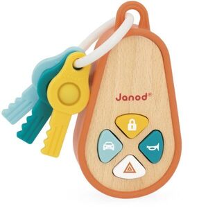 Janod Sounding Keychain interaktív játék fából készült 18m+ 1 db kép