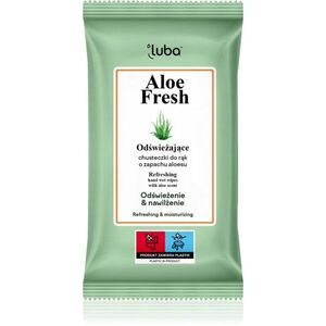 Luba Aloe Fresh Wet Wipes Refreshing frissítő nedves törlőkendők 15 db kép
