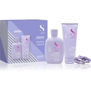 Alfaparf Milano Semi di Lino Smooth Duo Kit ajándékszett a rakoncátlan és töredezett hajra 3 db kép