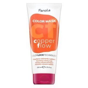 Fanola Color Mask tápláló maszk színes pigmentekkel hajszín élénkítésére Copper Flow 200 ml kép