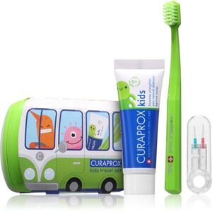 Curaprox Kids Travel Set utazó szett kozmetikumokra fogakra, nyelvre és ínyre gyermekeknek 1 db kép