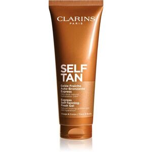 Clarins Self Tan Express Self-Tanning Fresh Gel önbarnító zselé hidratáló hatással 125 ml kép