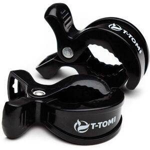 T-TOMI Clip cumitartó csipesz Black 2 db kép