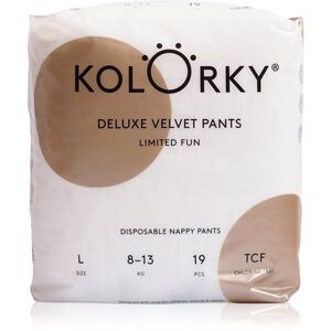 Kolorky Deluxe Velvet Pants Limited Fun nadrágpelenkák eldobható L méret 8-13 kg 19 db kép