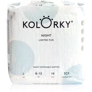 Kolorky Night Limited Fun eldobható pelenkák éjszakára méret L 8-13 kg 19 db kép