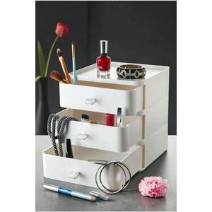 Hermia Make-Up Organizer White Byv - White kép