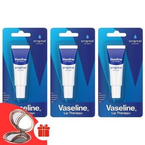 Vaseline Ajakápoló Original 3x10ml + Ajándék Vaseline tükör kép