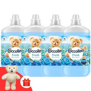 Coccolino Fresh Blue Splash öblítő, 296 mosás, 4x1702 ml + Ajándé... kép