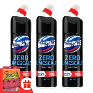 Domestos zéró Lime WC vízkőoldó gél fertőtlenítő hatással, 3x750m... kép