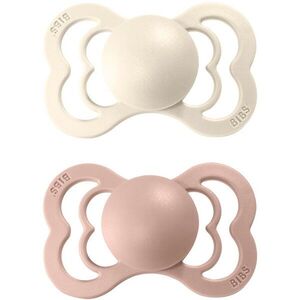 BIBS Supreme Natural Rubber Size 1: 0+ months cumi Ivory / Blush 2 db kép